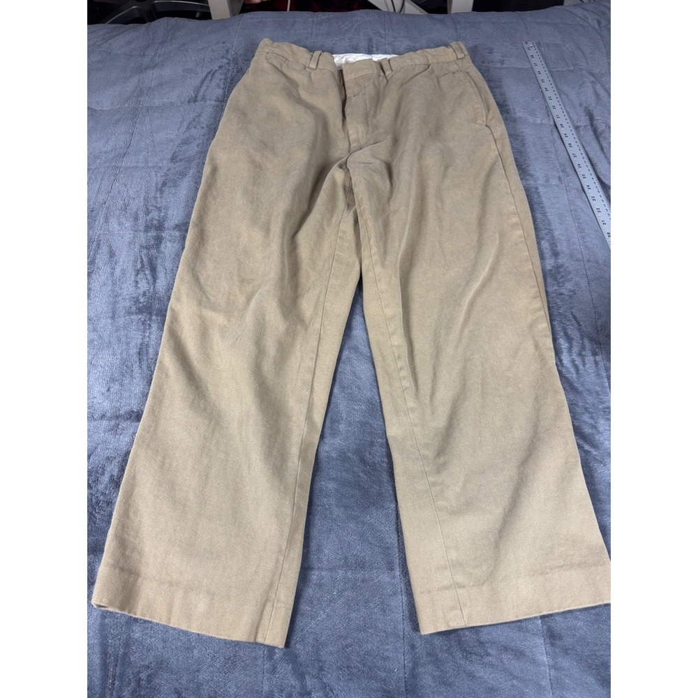Polo Ralph Lauren Mens Khaki Chino Pants 36x30 Tan Cotton Straight Leg Trousers